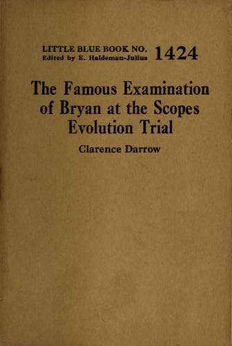 Tapa de The famous examination of Bryan at the Scopes evolution trial