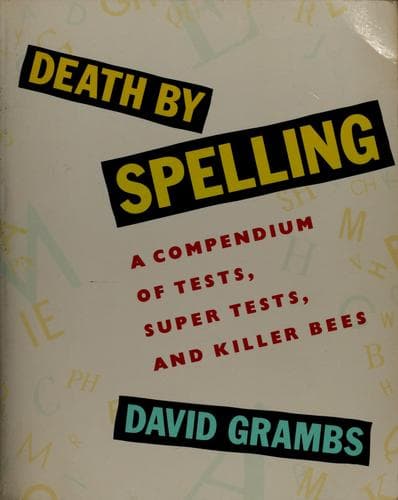 Tapa de Death by spelling