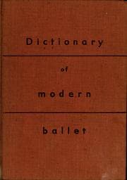 Tapa de Dictionary of modern ballet
