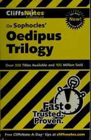 Tapa de CliffsNotes Oedipus trilogy