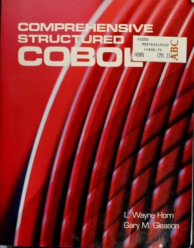 Tapa de Comprehensive structured COBOL