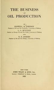 Tapa de The business of oil production