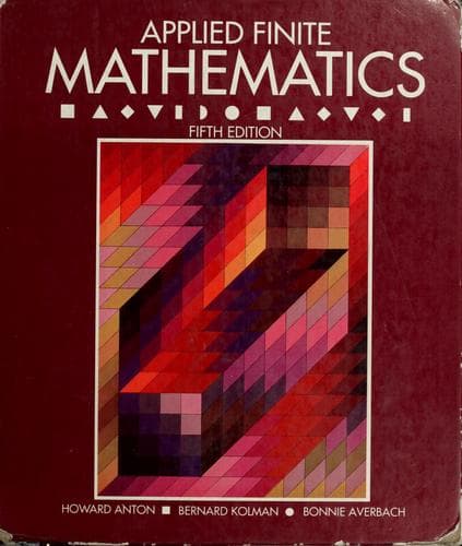 Tapa de Applied finite mathematics