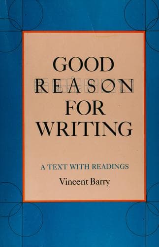 Tapa de Good reason for writing