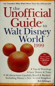 Tapa de The unofficial guide to Walt Disney World, 1999