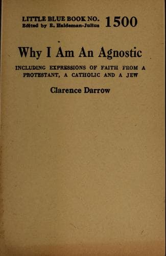Tapa de Why I am an agnostic