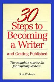 Tapa de 30 steps to becoming a writer and getting published