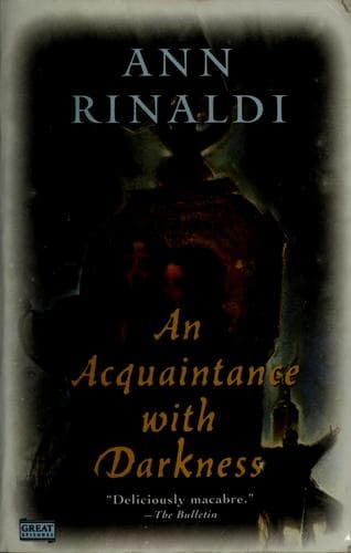 Tapa de An acquaintance with darkness