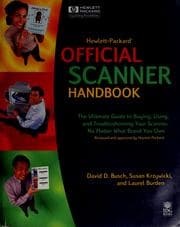 Tapa de Hewlett-Packard official scanner handbook