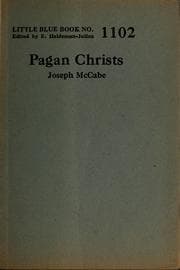 Tapa de Pagan Christs