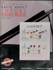 Tapa de Alfred's basic adult theory piano book