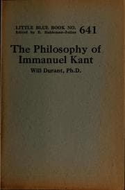 Tapa de The philosophy of Immanuel Kant