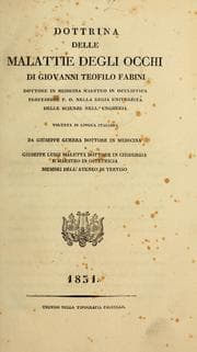 Tapa de Dottrina delle malatti degli occhi