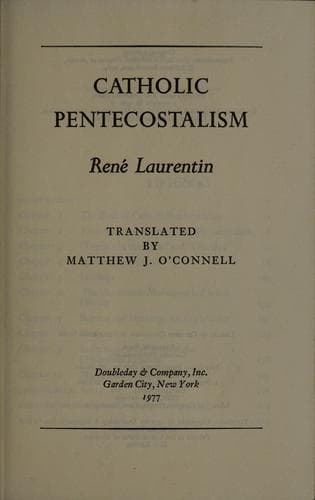 Tapa de Catholic pentecostalism