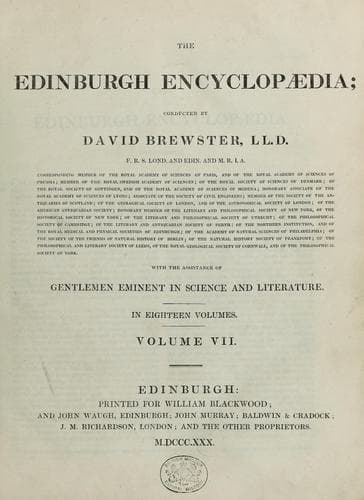 Tapa de The Edinburgh encyclopædia