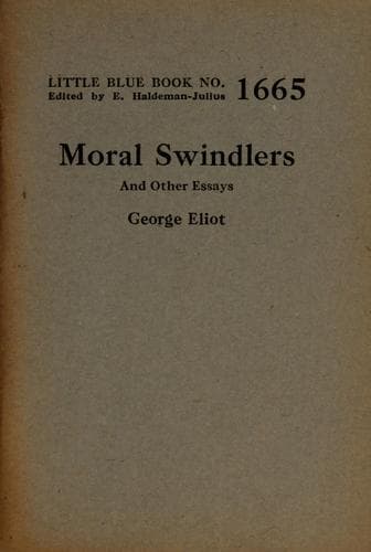 Tapa de Moral swindlers
