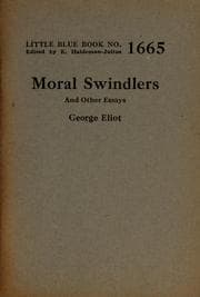 Tapa de Moral swindlers