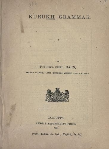 Tapa de Kurukh grammar.