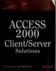 Tapa de Access 2000 client/server solutions