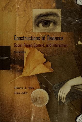 Tapa de Constructions of deviance