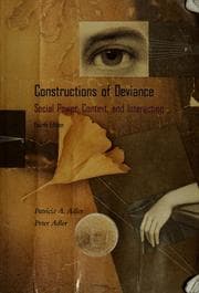 Tapa de Constructions of deviance