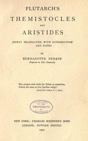 Tapa de Plutharch's Themistocles and Aristides