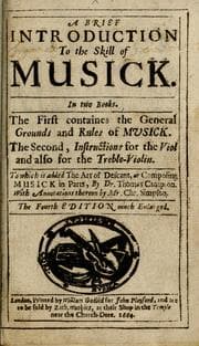 Tapa de An introduction to the skill of musick