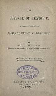 Tapa de The science of rhetoric