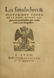 Tapa de Les simulachres & historiees faces de la mort, autant elegamme[n]t pourtraictes, que artificiellement imaginées
