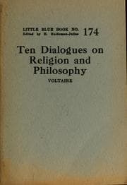 Tapa de Ten dialogues on religion and philosophy