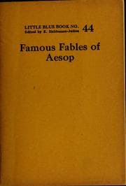 Tapa de Famous fables of Aesop