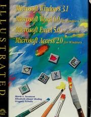 Tapa de Microsoft Windows 3.1, Microsoft Word 6.0 for Windows, Microsoft Excel 5.0 for Windows, Microsoft Access 2.0 for Windows