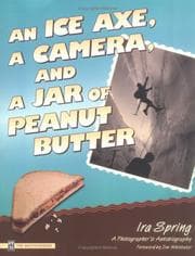 Tapa de An ice axe, a camera, and a jar of peanut butter