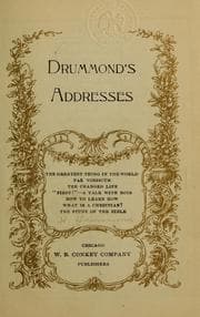 Tapa de Drummond's addresses ...