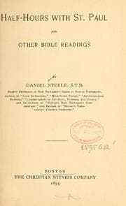 Tapa de Half-hours with St. Paul, and other Bible readings