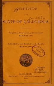 Tapa de Constitution of the state of California