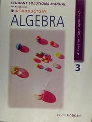 Tapa de Student solutions manual for Kaseberg's Introductory algebra