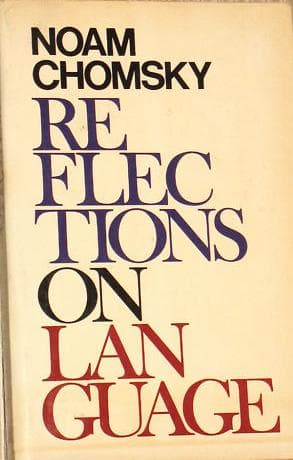 Tapa de Reflections on language