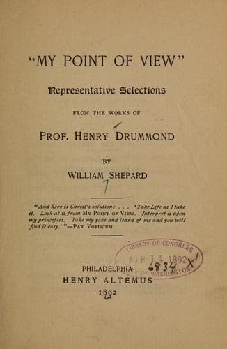 Tapa de "My point of view."