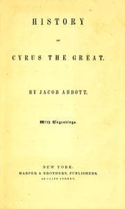 Tapa de History of Cyrus the Great