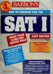 Tapa de Barron's SAT I