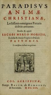 Tapa de Paradisus animae Christianae