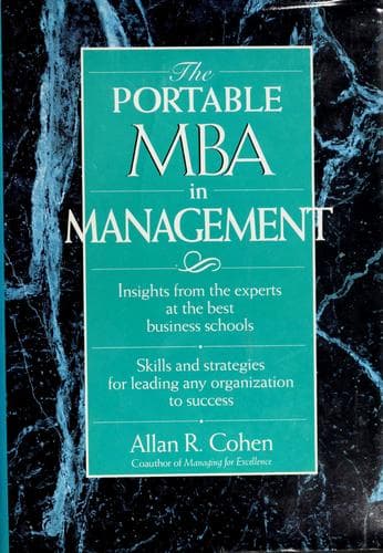 Tapa de The portable MBA in management