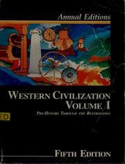 Tapa de Annual Editions Western Civilization