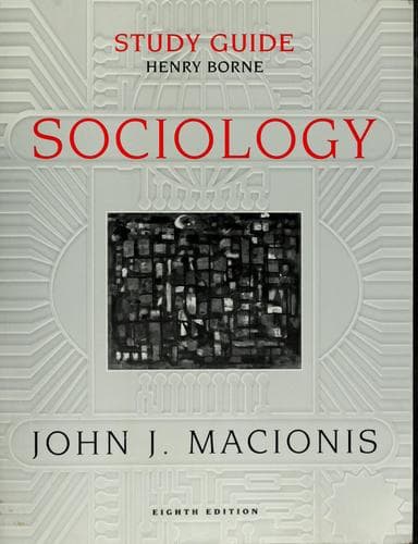 Tapa de Study guide, sociology, eighth edition [by] John J. Macionis