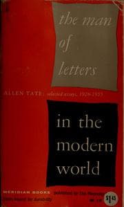 Tapa de The man of letters in the modern world
