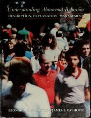 Tapa de Understanding abnormal behavior