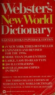 Tapa de Webster's new world dictionary
