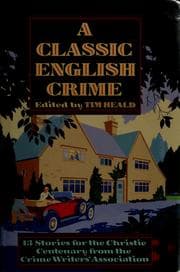 Tapa de A Classic English Crime