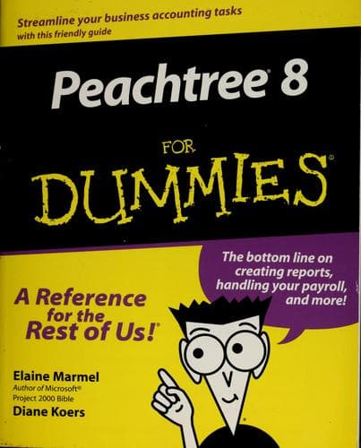 Tapa de Peachtree 8 for dummies